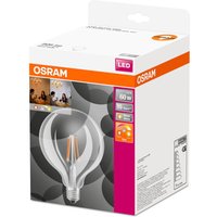 OSRAM LED-globlampa E27 6,5W G125 827 Glow dimbar