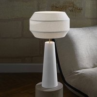 MARKET SET Cosiness table lamp, 85 cm, white, metal/fabric