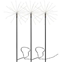 LED-Dekoleuchte Firework Outdoor, 3er-Set warmweiß