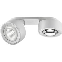 Egger DLS LED-Spot Clippo Optic Duo, weiß/weiß, 2-flg., DTW