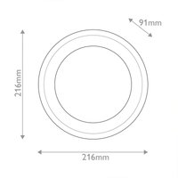 Quintiesse Applique murale LED ALONSO, laiton, Ø 22 cm Métal/verre/albâtre