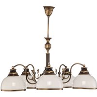 Jupiter Pendellampa Petro med glasskärmar, 5 lampor