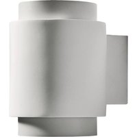 TECNICO by Sforzin Syme wall light, white, round, Ø 11 cm, plaster, GX53