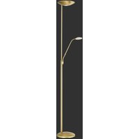 ORION Cobra LED uplighter with brass reading lamp