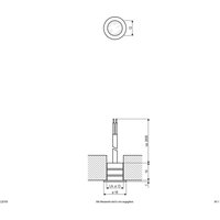 EVN LD2103 recessed 12V IP68 Ø1.8cm 0.2W blue