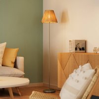 OSRAM lampe sur pied Decor Raffia, à 1 lampe, raphia couleur naturelle, E27