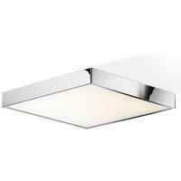 Decor Walther Cut LED-taklampa, krom, 40x40 cm