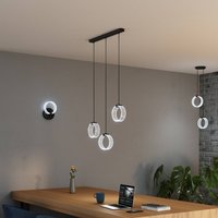 Suspension LED OSRAM Decor Circle, à 3 lampes longues, CCT, noir