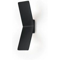 Knapstein LED-vägglampa Ada, svart, aluminium, 2-ljus