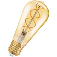 OSRAM LED Vintage 1906 Edison, guld, E27, 4 W, 2 000 K, dim.