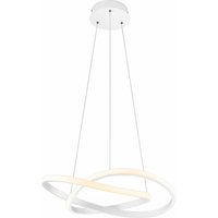Reality Leuchten Suspension LED Course, blanc mat, 4.000 K, Ø 60 cm, métal