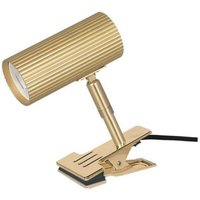 Globen Lighting Hubble clip-on light, brass
