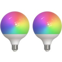 LUUMR Smart LED, 2, E27, G125, 9W, RGBW, CCT, matt, Tuya