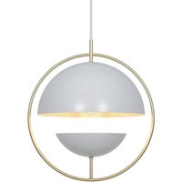 Pendelleuchte Tavia, weiß, Ø 33 cm, Metall