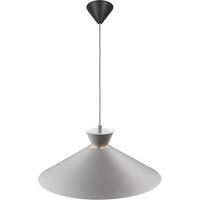 Nordlux Dial pendant light with metal shade, grey, Ø 45 cm