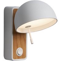 Bover Beddy A/01 LED-vägglampa vridbar vit/ek