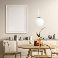 Sforzin Jugen pendant light, black, one-bulb