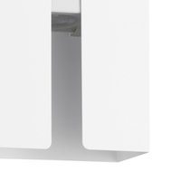 EGLO LED-utomhusvägglampa Briscola, vit, höjd 20 cm metall, CCT