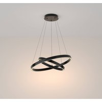 Maytoni Rim suspension 830 2 anneaux Ø 60 cm noir