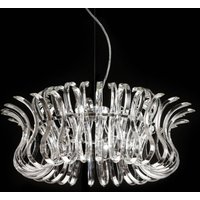 Metallux Glass hanging light Wave with 65 cm diameter