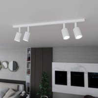 EMIBIG LIGHTING Flash ceiling light, white, 4-bulb, metal