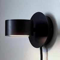 Nordlux LED-vägglampa Clyde med kontakt och dimmer