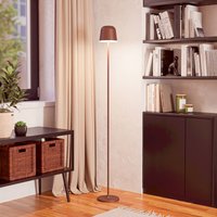 EGLO Mannera-L LED rechargeable patio lamp, rust-coloured, height 140 cm