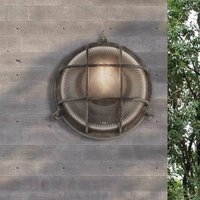 Lampa w stylu morskim Porto okrągła, czarno-srebrna