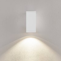 Deko-Light LED-utomhusvägglampa ShoreLine Pro Square, vit, 830/840