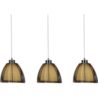 Brilliant Pendellampa Relax, 3 lampor brons