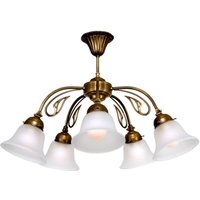 Berliner Messinglampen Plafonnier cinq flammes OLGA laiton