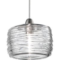 LED-Pendellampe Damasco klar Ø 12 cm