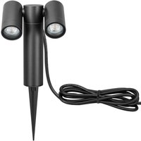 Spot sur piquet CMD 9089, anthracite, longueur 17 cm, IP65, à 2 lampes