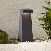 BEGA 77276 - LED pillar light in graphite, 3,000 K