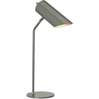 Elstead Quinto table lamp, dark grey/nickel