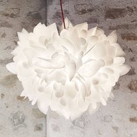 Slamp Veli Foliage suspension blanc-rouge Ø 55 cm