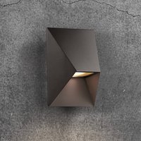 Nordlux Pontio 15 vägglampa för utomhusbruk, bredd 15 cm, svart