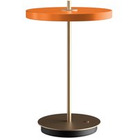 UMAGE LED-bordslampa Asteria Move, orange/mässing 31 cm
