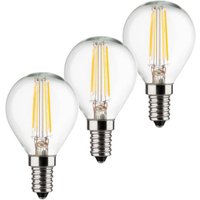 Müller-Licht Ampoule goutte LED E14 4W 2.700K filament set de 3 pièces