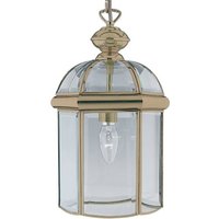 Searchlight Antikmässing - vacker taklampa ARLIND