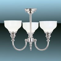 Elstead Plafondlampa Cheadle för badrum, tredelad