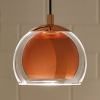 Lampa wisząca Rocamar 1-pkt. miedziana