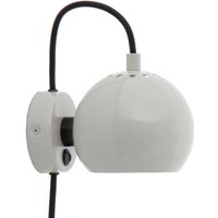 FRANDSEN vägglampa Ball Magnet, ljusgrå blank
