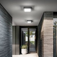 Fabas Luce LED-utomhustaklampa Diuk, mörkgrå, metall, IP65