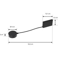 Transformador LED Lindby Lumaro, negro, longitud