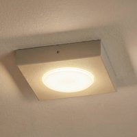 SIGMA Hero ceiling light, grey-beige, 12 x 12 cm, metal, GX53