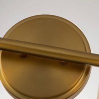 QUOIZEL Applique murale Swell IP44, à 2 lampes, laiton brossé