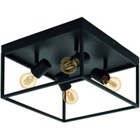 Deckenlampe Silentina vierflammig, 36x36cm