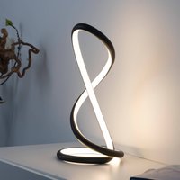 Lampa stołowa LED Paul Neuhaus Twist, czarna, wysokość 42 cm