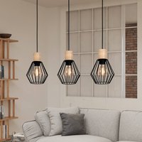 EGLO Suspension Palmorla, allongée, à trois lampes